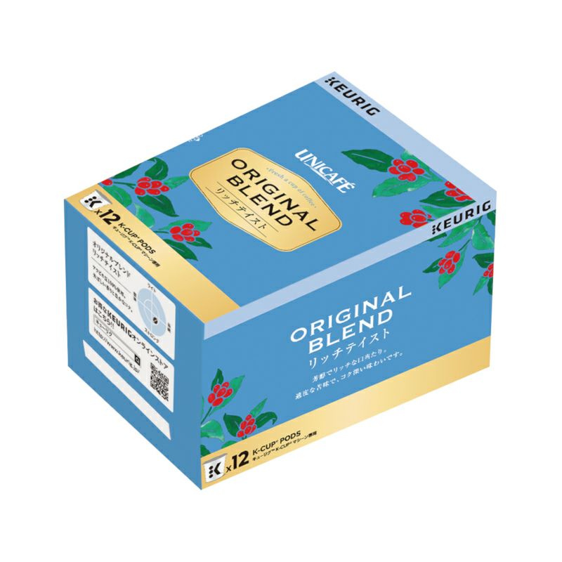 【販売終了】【キューリグ】ユニカフェ リッチテイスト（Kカップ）7.5g×12個入り