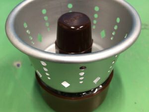 【kono/コーノ】コーノ サイフォン用 アルコールランプ 風防付き 茶色