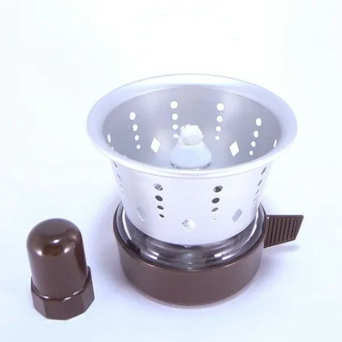 【kono/コーノ】コーノ サイフォン用 アルコールランプ 風防付き 茶色