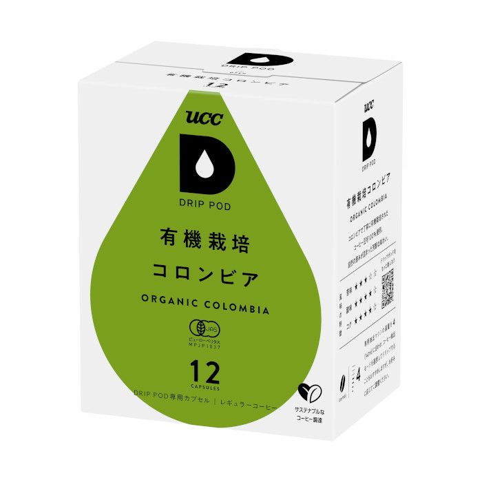 【UCC/DRIPPOD】有機栽培コロンビア 7.5g×12個入り