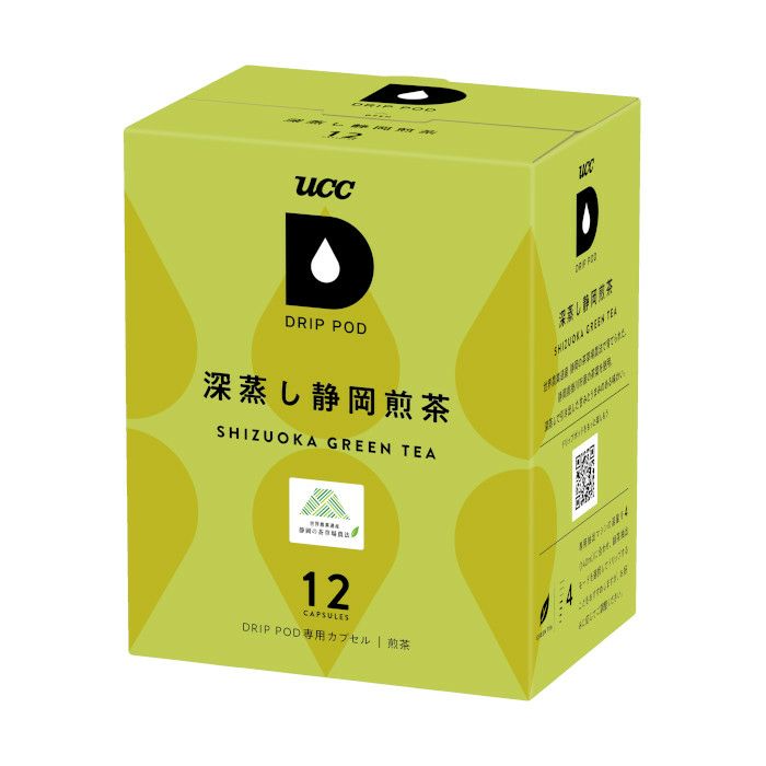 【UCC/DRIPPOD】深蒸し静岡煎茶 3g×12個入り