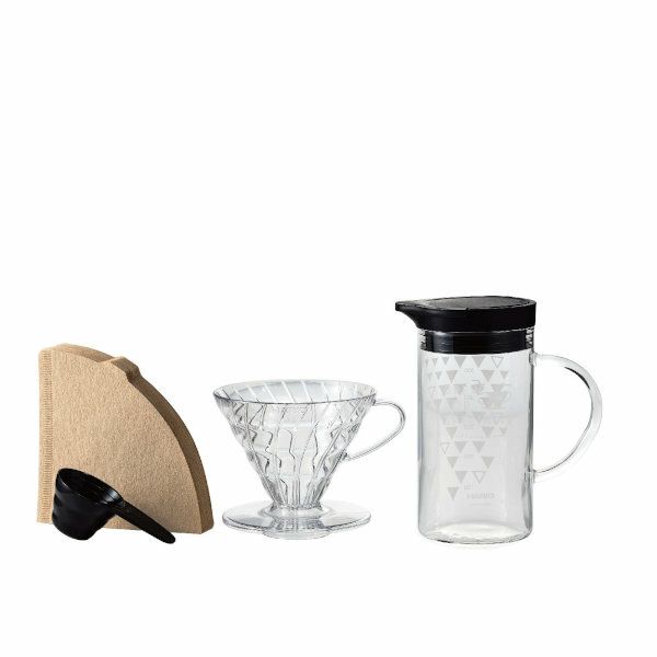 【販売終了】【HARIO】 V60 ドリッパー＆サーモカラーサーバーセット　ブラック　1～4杯用 VDSS-3012-B