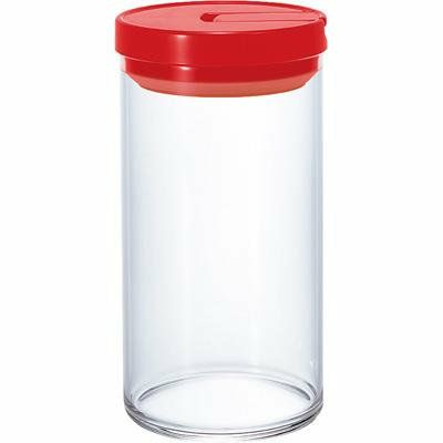 【販売終了】【HARIO】 珈琲キャニスターL　レッド　コーヒー粉300g MCN-300R