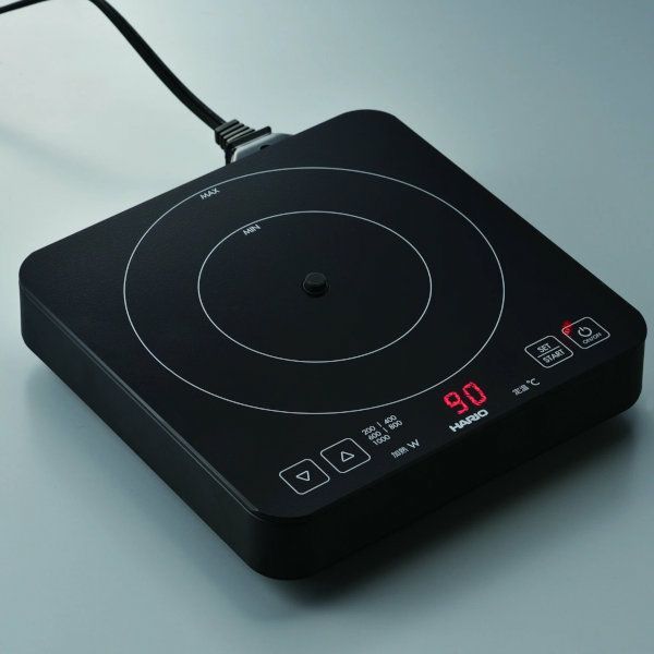 【販売終了】【HARIO】 ドリップケトル用温度調節IHヒーター　ブラック EDI-1-B