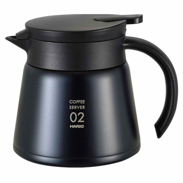 【販売終了】【HARIO】 V60 保温ステンレスサーバー600　ブラック VHS-60B