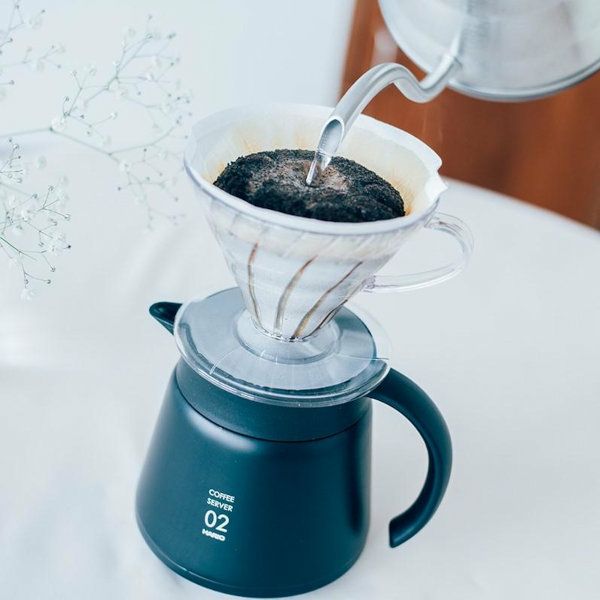 【販売終了】【HARIO】 V60 保温ステンレスサーバー600　ブラック VHS-60B