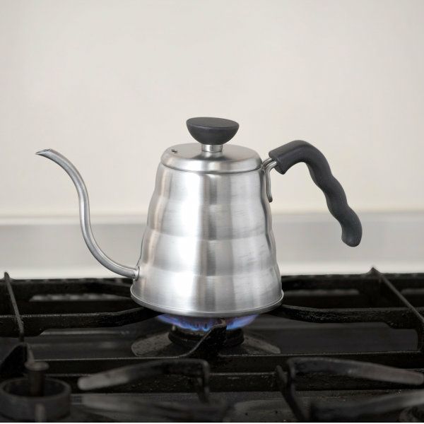 【販売終了】【HARIO】 V60 ドリップケトル・ヴォーノ　ヘアラインシルバー VKB-70HSV
