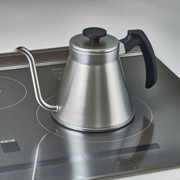 【HARIO】 V60 ドリップケトル・フィット　ヘアラインシルバー VKF-120-HSV