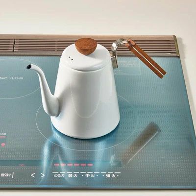 【HARIO】 ボナ・琺瑯ドリップケトル　ホワイト BDK-80-W