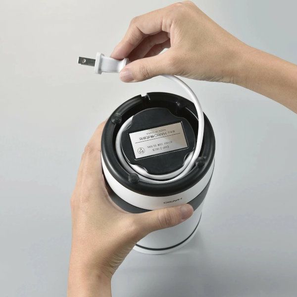 【販売終了】【HARIO】 電動コーヒーミル・プロペラ　ホワイト EMP-5-W