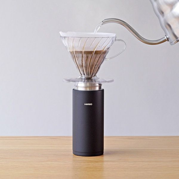 【販売終了】【HARIO】 スティックボトル350　ブラック SSB-350-B