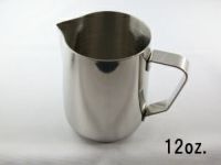 【ミルクピッチャー】Revolution ザ クラシック ラテアートピッチャー 12oz 口尖り加工