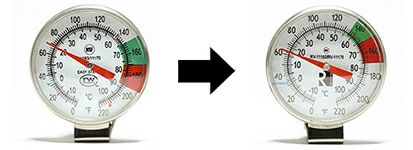 【在庫限り】【Revolution】オリジナルサーモメーター クリップ付き 約18cm長 11170-RV