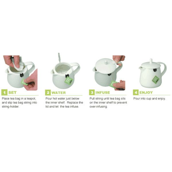 【FORLIFE】 ティー バッグ ティーポット　グレー 403-Gry