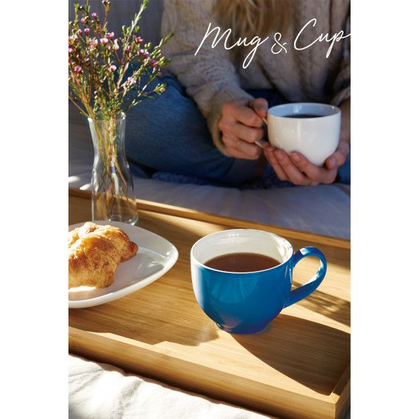 【FORLIFE】 Q ティー カップ with ハンドル　ブルー 521-Blu