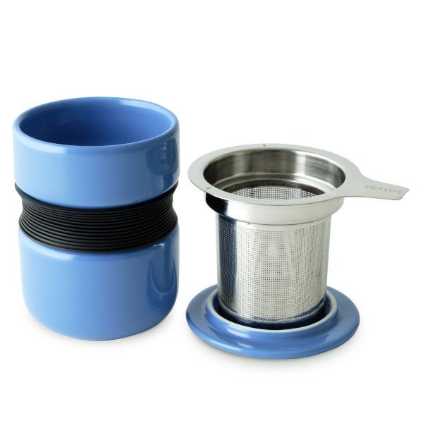 【FORLIFE】 カーブ アジアン スタイル ティーカップ　ブルー 383-Blu