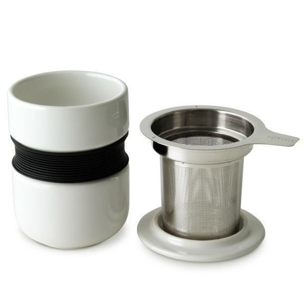 【販売終了】【FORLIFE】 カーブ アジアン スタイル ティーカップ　ホワイト 383-Wht