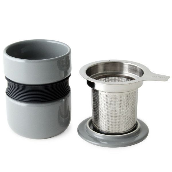 【FORLIFE】 カーブ アジアン スタイル ティーカップ　グレー 383-Gry