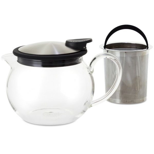 【FORLIFE】 ボラ ガラス ティーポット 444ml　ターコイズ 831-Trq