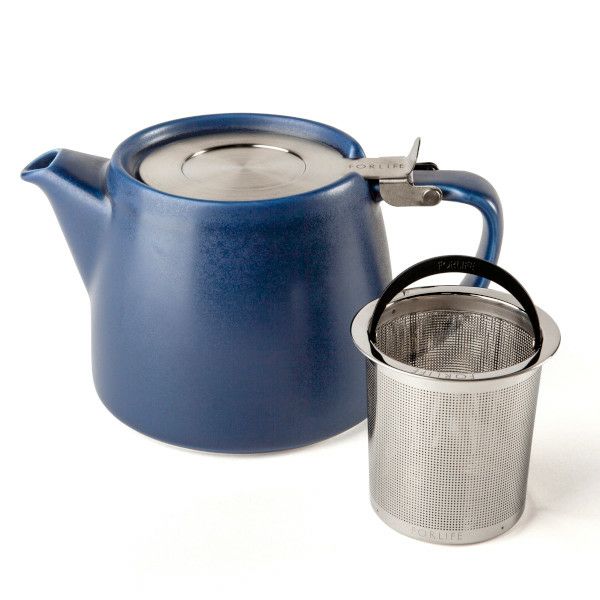 【販売終了】【FORLIFE】 アーティザン スタンプ ティーポット　インディゴ 909-Ｉｎｄ