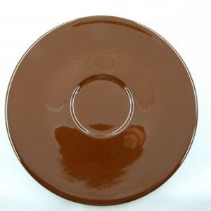 【在庫限り】【クレマウェア】Cremaware 6-20oz.カップ用 ソーサー 茶