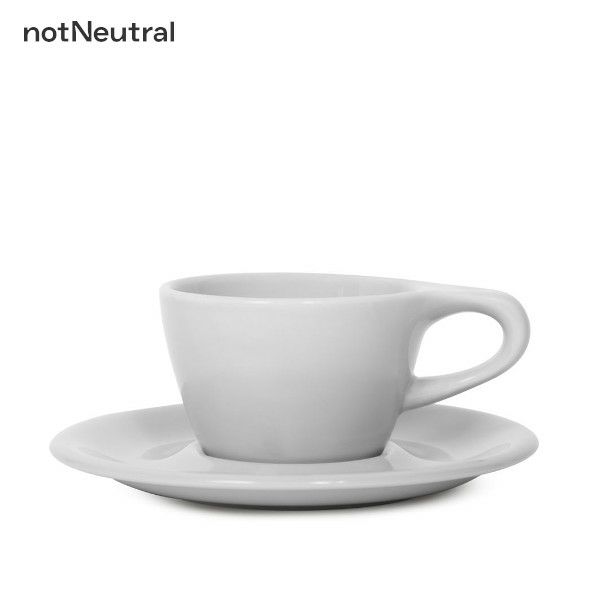 【notNeutral】 nN LN Cappuccino Cup & Saucer 6oz Light Gray 89208872