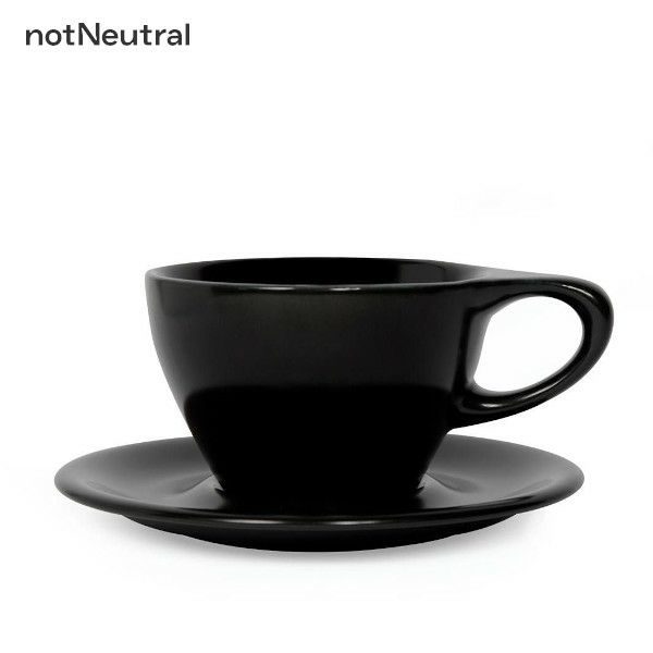【notNeutral】 nN LN Latte Cup & Saucer 8oz Black 89208873