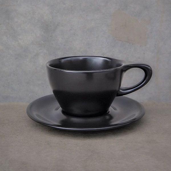 【notNeutral】 nN LN Latte Cup & Saucer 8oz Black 89208873