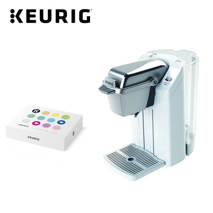 Keurig コーヒーメーカー ホワイト カプセルスタンド付き Keurig コーヒーメーカー ホワイト カプセルスタンド付き