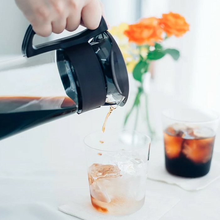 【HARIO】 水出し珈琲ポット　ブラック　8杯専用 MCPN-14-B