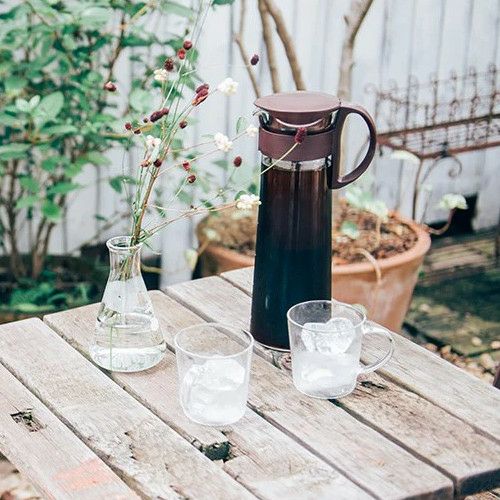 【HARIO】 水出し珈琲ポット　ブラック　8杯専用 MCPN-14-B