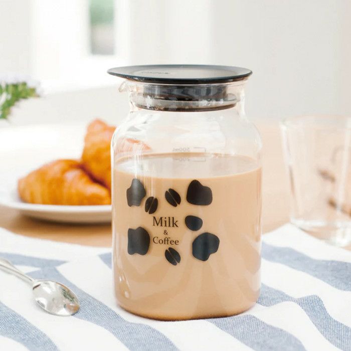 【ハリオ】ミルク出しコーヒーポット MDCP-500-B