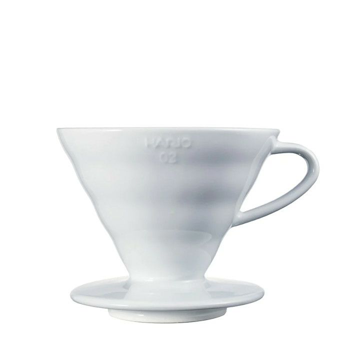 【販売終了】【hario/ハリオ】V60 透過ドリッパー02 セラミックW VCDR-02W