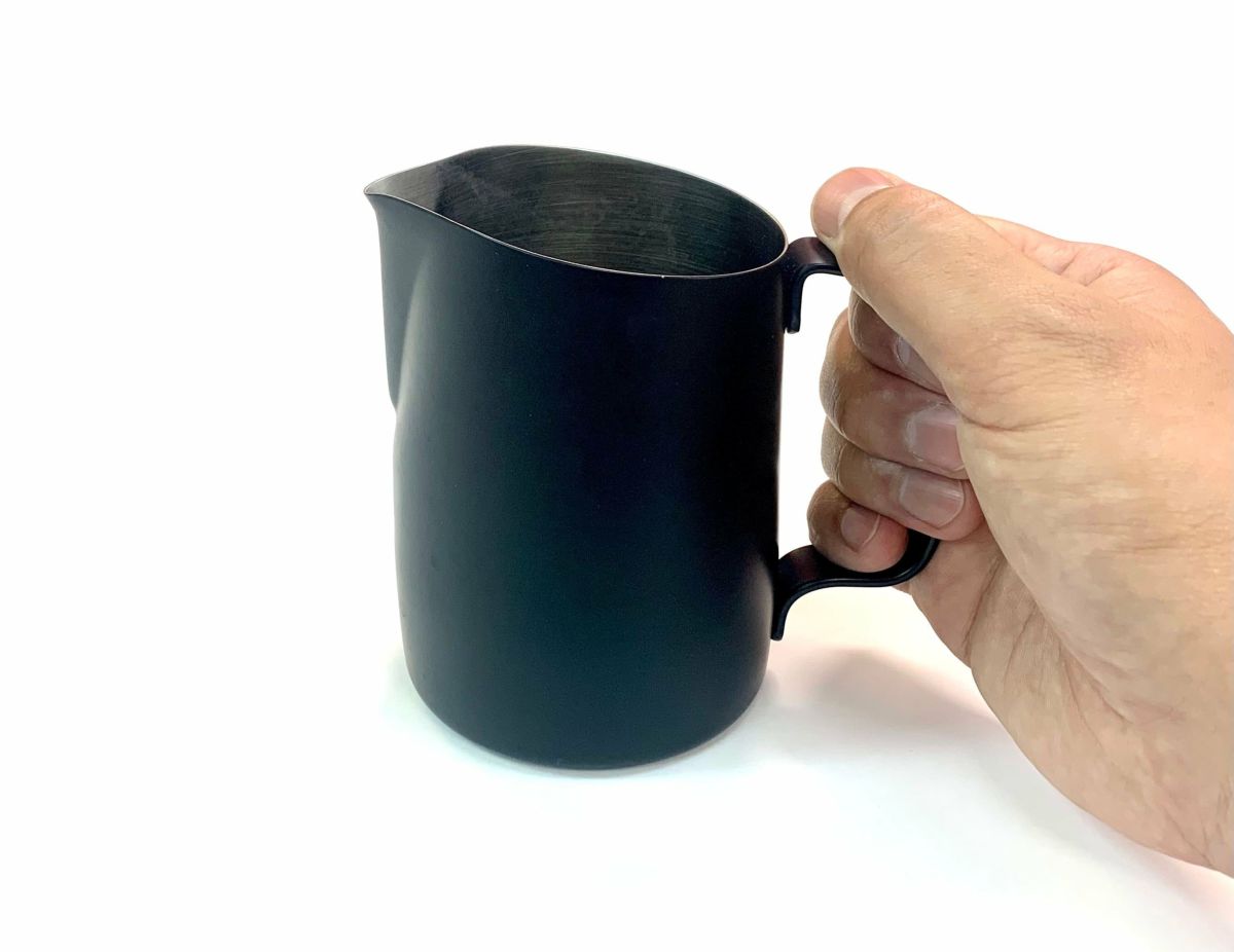 【WPM】ミルクピッチャー ラウンドスパウト  450cc ブラック