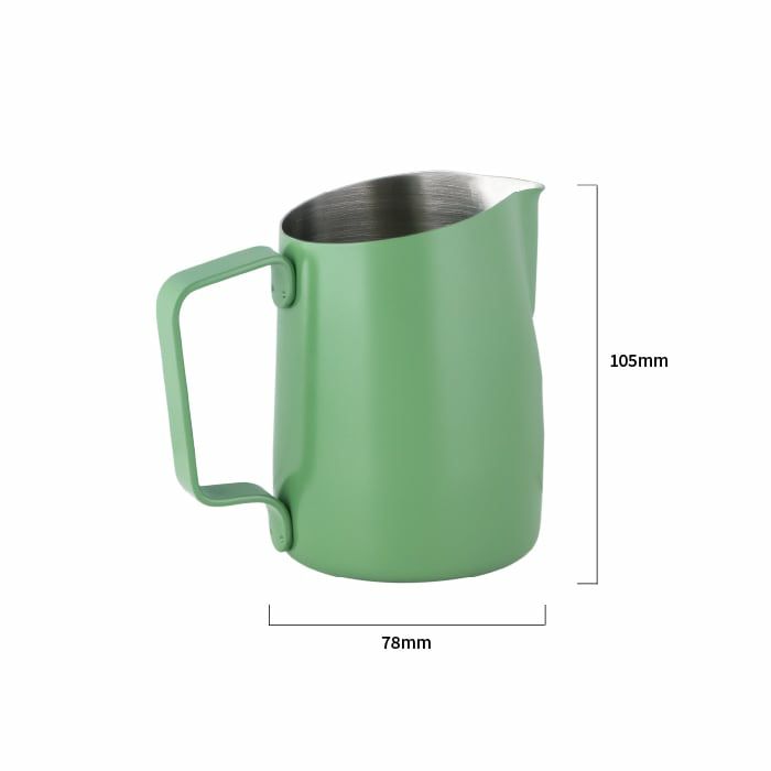 【WPM】ミルクピッチャー ラウンドワイドスパウト  450cc マットグリーン