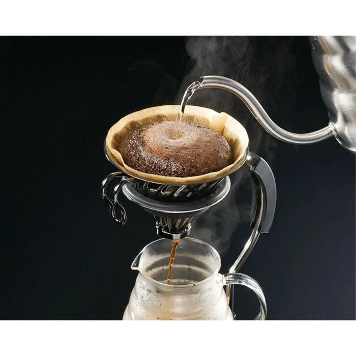 【hario/ハリオ】V60 メタルドリッパー ヘアラインシルバー VDMR-02-HSV