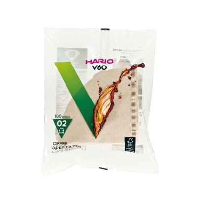 【hario/ハリオ】V60用ペーパーフィルター02M 100枚 袋入り VCF-02-100M