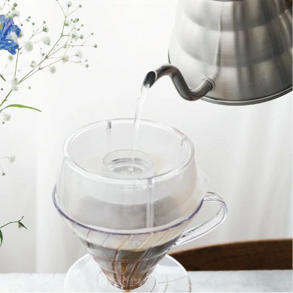 【ハリオ】V60 Drip-Assist Set 1～4杯用 VCF-02W 40枚付き 透明