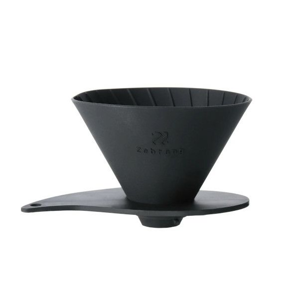 【ハリオ】V60 フラットドリッパー 01 Zebrang 1～2杯用 ブラック