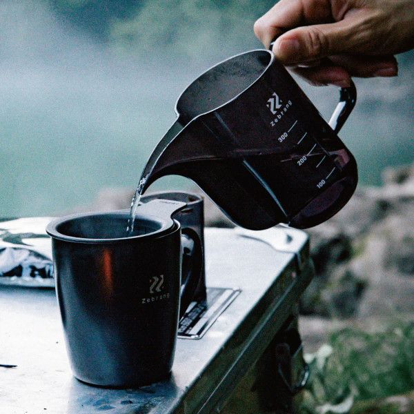 【ハリオ】計量ドリップポット Zebrang 実用容量350ml ブラック