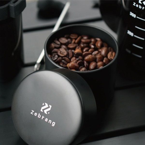 【ハリオ】コーヒーキャニスター 50G Zebrang 実用容量コーヒー豆50g ブラック