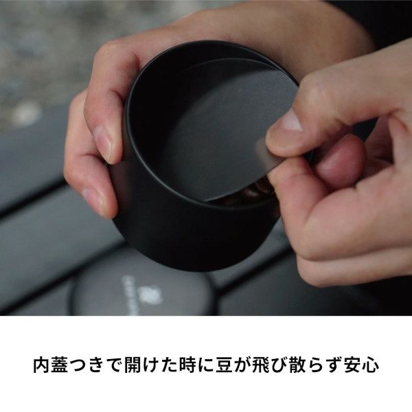 【ハリオ】コーヒーキャニスター 50G Zebrang 実用容量コーヒー豆50g ブラック