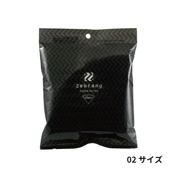 【hario/ハリオ】V60 ペーパーフィルター 02W Zebrang 1～4杯用 50枚入 ホワイト