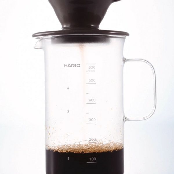 【ハリオ】ビーカーサーバー＆ドリッパーセット 1～4杯用 V60計量スプーン・VCF-02W 40枚付き  グレー