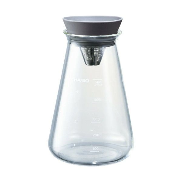 【販売終了】【ハリオ】コニカルティーピッチャー 実用容量500ml グレー