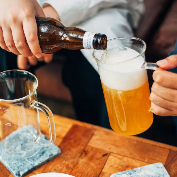 【販売終了】【ハリオ】ビーカービアマグ 実用容量500ml 満水容量620ml