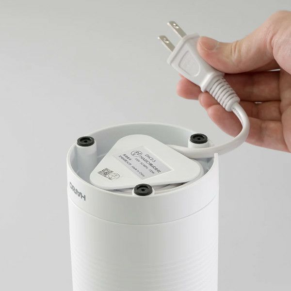 【ハリオ】電動コーヒーミル・スイッチ コーヒー豆約70g ホワイト