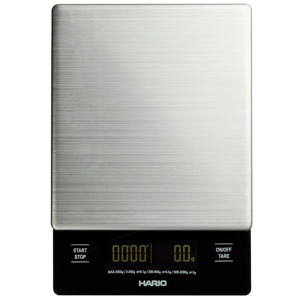 【ハリオ】V60 メタルドリップスケール ヘアラインシルバー