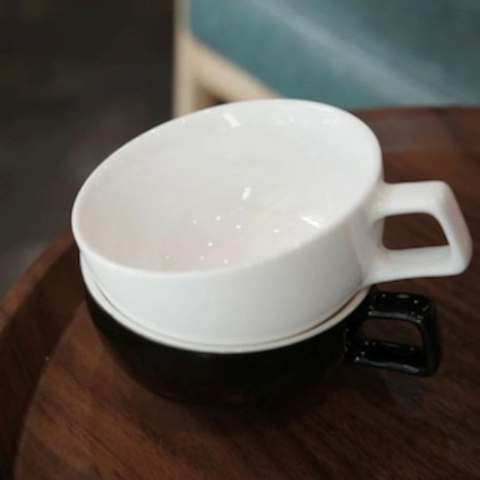 【WPM】ラテアートカップ 8oz. ブラック