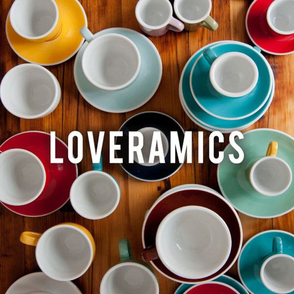 【LOVERAMICS】Tulip Espresso Cup＆Saucer 80ml ホワイト 6客セット